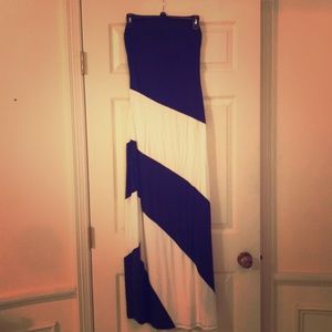 Strapless Maxi dress size medium.